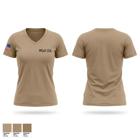 Womens Short Sleeve Vneck Shirt, MCoE LEA, Army, Teamtime, Team time, sublimation, custom sports apparel, team uniforms, spirit wear, spiritwear, sports uniforms, custom shirts, team store, custom team store, fundraiser sports, apparel fundraiser