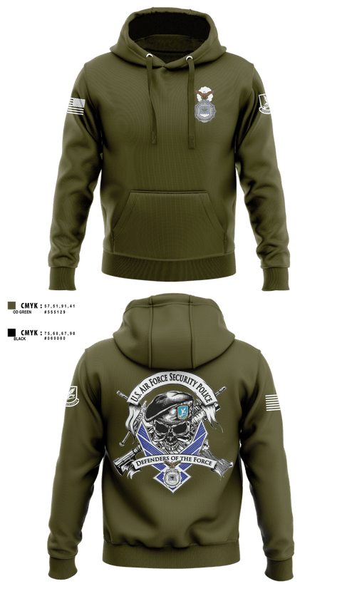 Hoodie, 101st security forces, Air Force, Teamtime, Team time, sublimation, custom sports apparel, team uniforms, spirit wear, spiritwear, sports uniforms, custom shirts, team store, custom team store, fundraiser sports, apparel fundraiser