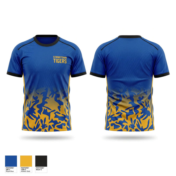 Soft Poly Tee Cotton Like Feel, Stringtown Tigers, Women's Basketball, Teamtime, Team time, sublimation, custom sports apparel, team uniforms, spirit wear, spiritwear, sports uniforms, custom shirts, team store, custom team store, fundraiser sports, apparel fundraiser