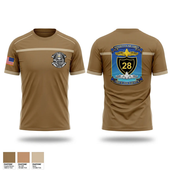 Short Sleeve Performance Shirt, Destroyer Squadron 28, Navy, Teamtime, Team time, sublimation, custom sports apparel, team uniforms, spirit wear, spiritwear, sports uniforms, custom shirts, team store, custom team store, fundraiser sports, apparel fundraiser