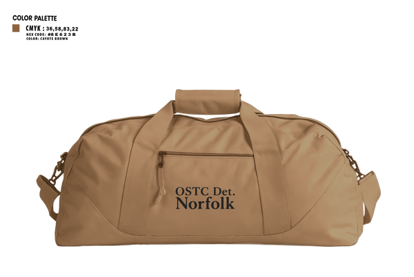 Duffle Bag, OSTC Det. Norfolk, Navy, Teamtime, Team time, sublimation, custom sports apparel, team uniforms, spirit wear, spiritwear, sports uniforms, custom shirts, team store, custom team store, fundraiser sports, apparel fundraiser