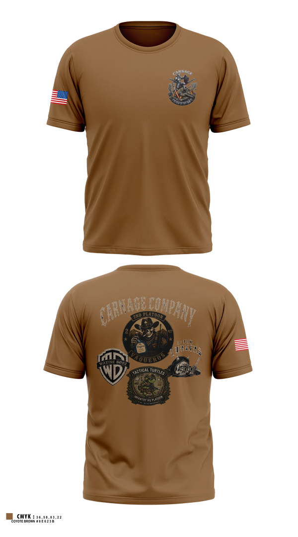 Short Sleeve Performance Shirt, Final Carnage 2-37 AR, Army, Teamtime, Team time, sublimation, custom sports apparel, team uniforms, spirit wear, spiritwear, sports uniforms, custom shirts, team store, custom team store, fundraiser sports, apparel fundraiser