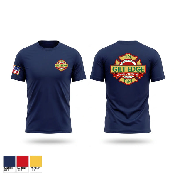 Short Sleeve Performance Shirt, Gilt Edge Fire Department, Fire Department, Teamtime, Team time, sublimation, custom sports apparel, team uniforms, spirit wear, spiritwear, sports uniforms, custom shirts, team store, custom team store, fundraiser sports, apparel fundraiser