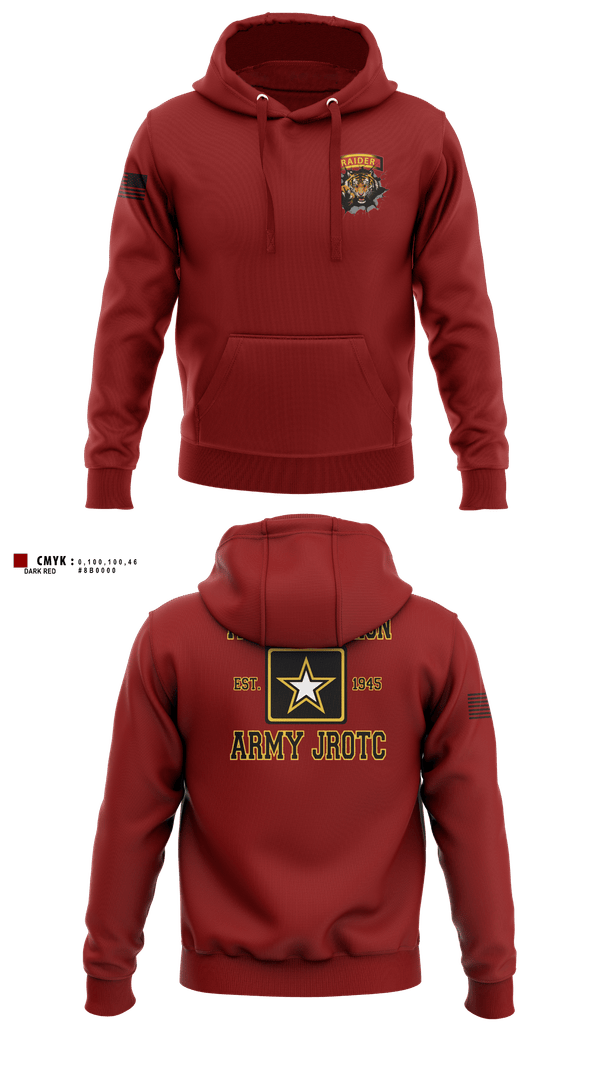 Hoodie, Tiger Battalion, Army, Teamtime, Team time, sublimation, custom sports apparel, team uniforms, spirit wear, spiritwear, sports uniforms, custom shirts, team store, custom team store, fundraiser sports, apparel fundraiser