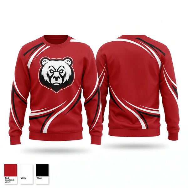 Crew Neck Sweatshirt, Bears, , Teamtime, Team time, sublimation, custom sports apparel, team uniforms, spirit wear, spiritwear, sports uniforms, custom shirts, team store, custom team store, fundraiser sports, apparel fundraiser
