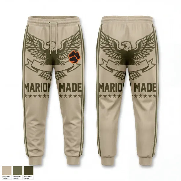 Sweatpants, MMI ROTC, Army, Teamtime, Team time, sublimation, custom sports apparel, team uniforms, spirit wear, spiritwear, sports uniforms, custom shirts, team store, custom team store, fundraiser sports, apparel fundraiser