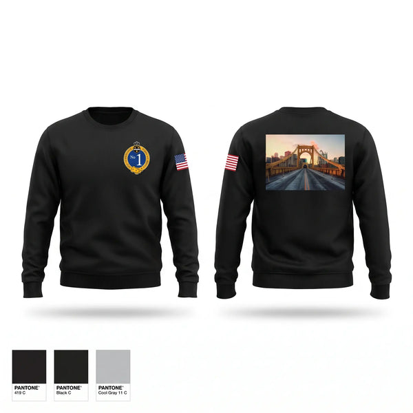 Crew Neck Sweatshirt, Pittsburgh Police Zone 1, Police, Teamtime, Team time, sublimation, custom sports apparel, team uniforms, spirit wear, spiritwear, sports uniforms, custom shirts, team store, custom team store, fundraiser sports, apparel fundraiser