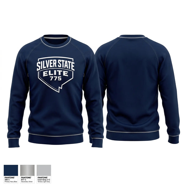 Crew Neck Sweatshirt, SilverStateElite, Baseball, Teamtime, Team time, sublimation, custom sports apparel, team uniforms, spirit wear, spiritwear, sports uniforms, custom shirts, team store, custom team store, fundraiser sports, apparel fundraiser