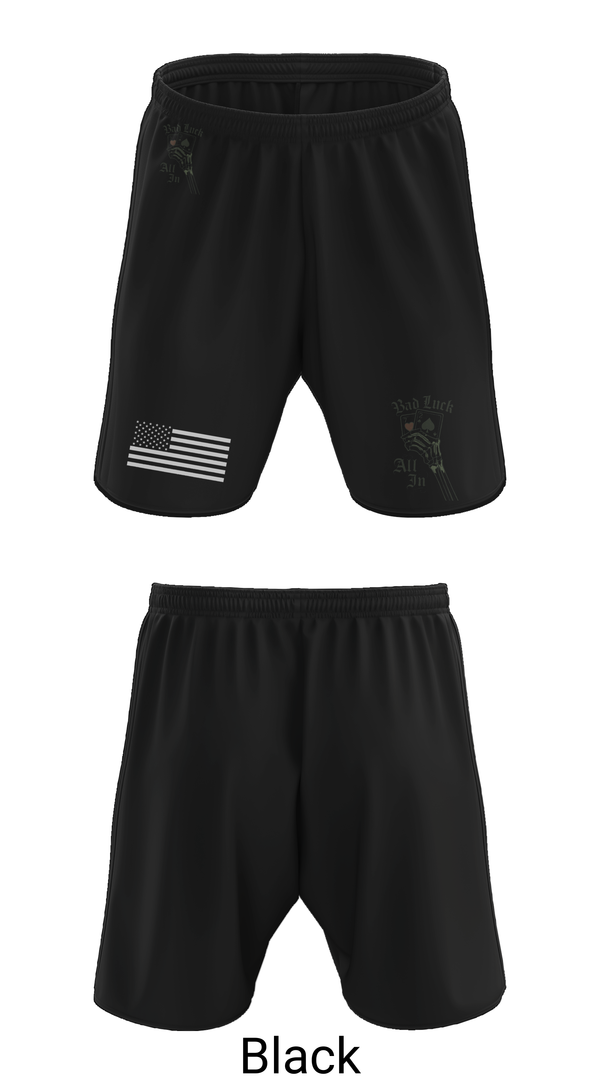 Athletic Shorts With Pockets, 4th plt bad luck, Army, Teamtime, Team time, sublimation, custom sports apparel, team uniforms, spirit wear, spiritwear, sports uniforms, custom shirts, team store, custom team store, fundraiser sports, apparel fundraiser