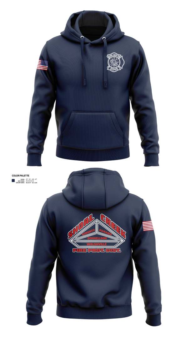 Hoodie, Shoal Creek Fire Prot. Dist., Fire Department, Teamtime, Team time, sublimation, custom sports apparel, team uniforms, spirit wear, spiritwear, sports uniforms, custom shirts, team store, custom team store, fundraiser sports, apparel fundraiser