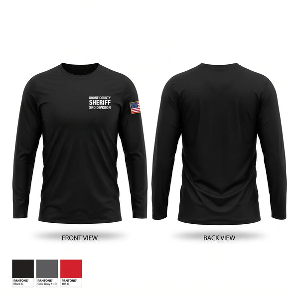 Long Sleeve Performance Shirt, Boone County Sheriff / SRO Division, Police, Teamtime, Team time, sublimation, custom sports apparel, team uniforms, spirit wear, spiritwear, sports uniforms, custom shirts, team store, custom team store, fundraiser sports, apparel fundraiser