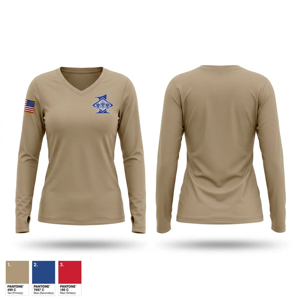 Womens Long Sleeve Vneck Shirt, 911 First Sergeants, Air Force, Teamtime, Team time, sublimation, custom sports apparel, team uniforms, spirit wear, spiritwear, sports uniforms, custom shirts, team store, custom team store, fundraiser sports, apparel fundraiser
