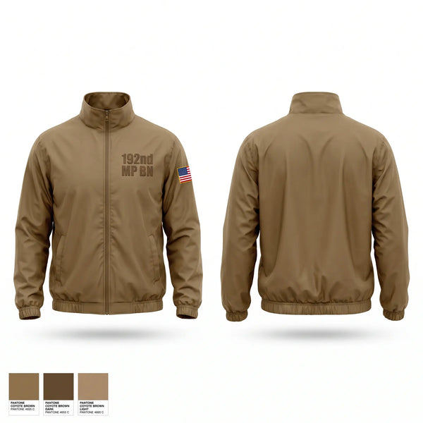 Windbreaker, 192nd MP BN, Army, Teamtime, Team time, sublimation, custom sports apparel, team uniforms, spirit wear, spiritwear, sports uniforms, custom shirts, team store, custom team store, fundraiser sports, apparel fundraiser