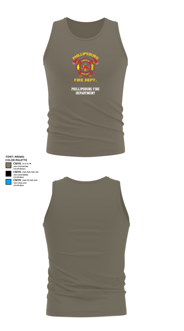 Tank Top, PHILLIPSBURG FIRE DEPARTMENT, , Teamtime, Team time, sublimation, custom sports apparel, team uniforms, spirit wear, spiritwear, sports uniforms, custom shirts, team store, custom team store, fundraiser sports, apparel fundraiser