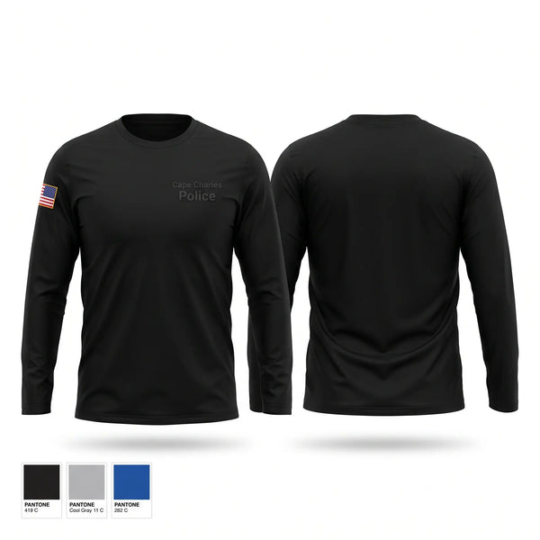 Long Sleeve Performance Shirt, Cape Charles Police, Police, Teamtime, Team time, sublimation, custom sports apparel, team uniforms, spirit wear, spiritwear, sports uniforms, custom shirts, team store, custom team store, fundraiser sports, apparel fundraiser