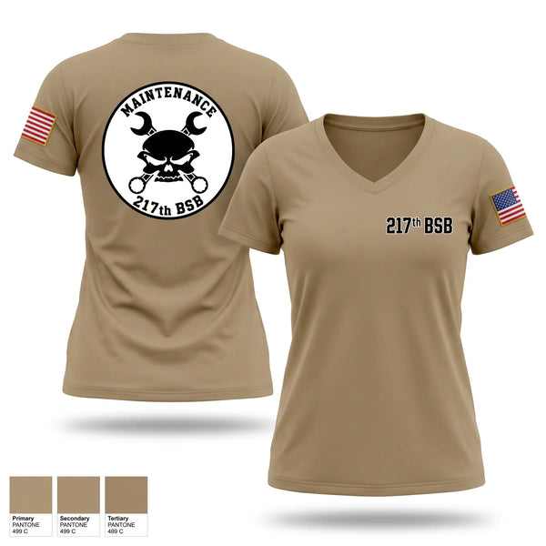 Womens Short Sleeve Vneck Shirt, 217th BSB, National Guard, Teamtime, Team time, sublimation, custom sports apparel, team uniforms, spirit wear, spiritwear, sports uniforms, custom shirts, team store, custom team store, fundraiser sports, apparel fundraiser