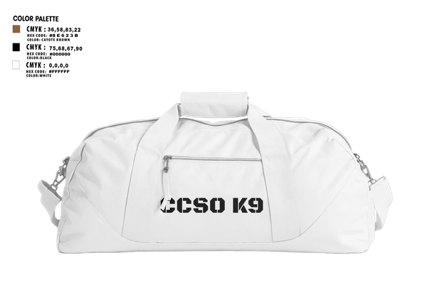 Duffle Bag, Chisago County K9 Unit, , Teamtime, Team time, sublimation, custom sports apparel, team uniforms, spirit wear, spiritwear, sports uniforms, custom shirts, team store, custom team store, fundraiser sports, apparel fundraiser