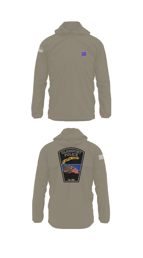 Windbreaker, GLASSPORT POLICE, Police, Teamtime, Team time, sublimation, custom sports apparel, team uniforms, spirit wear, spiritwear, sports uniforms, custom shirts, team store, custom team store, fundraiser sports, apparel fundraiser