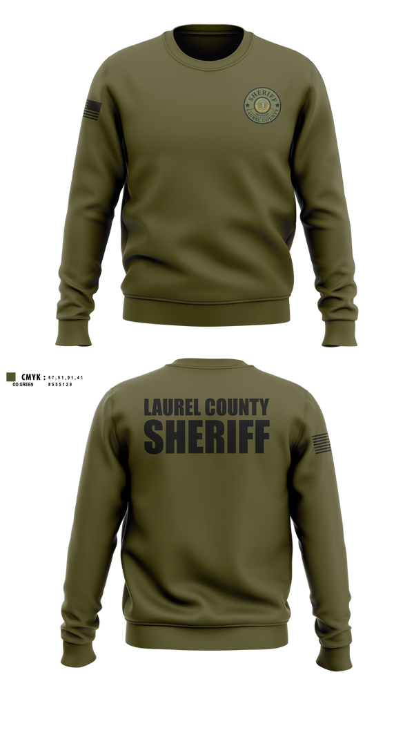 Crew Neck Sweatshirt, LAUREL COUNTY SHERIFFS OFFICE, Police, Teamtime, Team time, sublimation, custom sports apparel, team uniforms, spirit wear, spiritwear, sports uniforms, custom shirts, team store, custom team store, fundraiser sports, apparel fundraiser