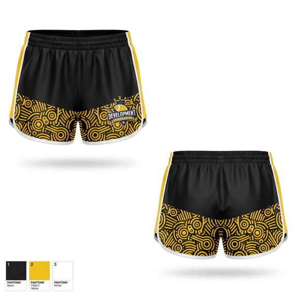 Womens Shorts, development independent Football League, Fire Department, Teamtime, Team time, sublimation, custom sports apparel, team uniforms, spirit wear, spiritwear, sports uniforms, custom shirts, team store, custom team store, fundraiser sports, apparel fundraiser