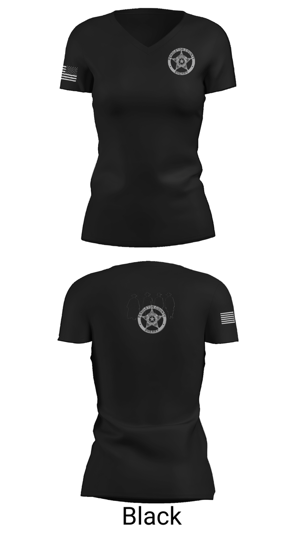 Womens Short Sleeve Vneck Shirt, PENDLETON COUNTY SHERIFF'S DEPARTMENT, Police, Teamtime, Team time, sublimation, custom sports apparel, team uniforms, spirit wear, spiritwear, sports uniforms, custom shirts, team store, custom team store, fundraiser sports, apparel fundraiser