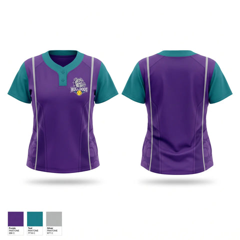 Two Button Softball Jersey, Diamond Dogs, Softball, Teamtime, Team time, sublimation, custom sports apparel, team uniforms, spirit wear, spiritwear, sports uniforms, custom shirts, team store, custom team store, fundraiser sports, apparel fundraiser