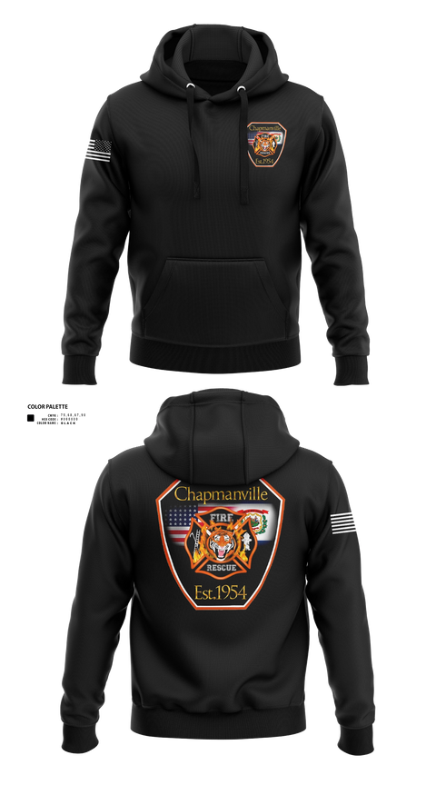 Hoodie, Chapmanville Fire Department, Fire Department, Teamtime, Team time, sublimation, custom sports apparel, team uniforms, spirit wear, spiritwear, sports uniforms, custom shirts, team store, custom team store, fundraiser sports, apparel fundraiser