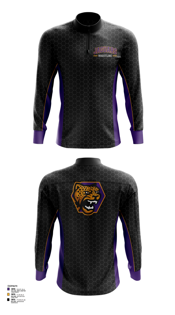 Quarter Zip Jacket, Jag highschool jaguars, Wrestling, Teamtime, Team time, sublimation, custom sports apparel, team uniforms, spirit wear, spiritwear, sports uniforms, custom shirts, team store, custom team store, fundraiser sports, apparel fundraiser