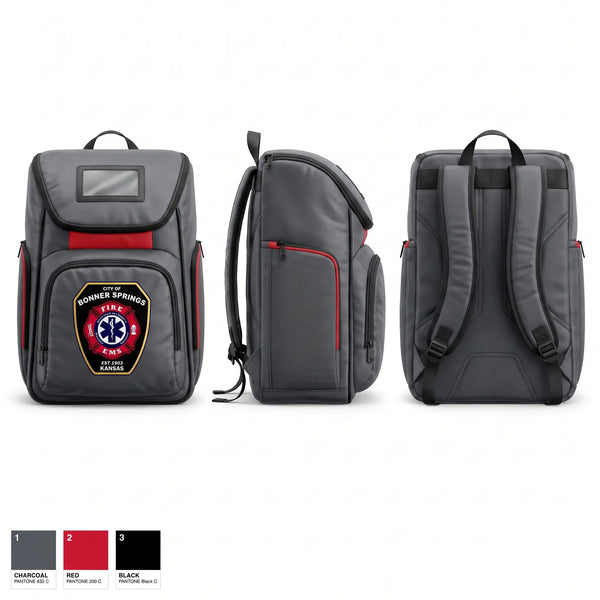Gear Bag, Bonner Springs Fire Department, Fire Department, Teamtime, Team time, sublimation, custom sports apparel, team uniforms, spirit wear, spiritwear, sports uniforms, custom shirts, team store, custom team store, fundraiser sports, apparel fundraiser