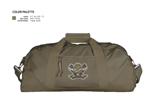 Duffle Bag, 3-6 Fox Co., Army, Teamtime, Team time, sublimation, custom sports apparel, team uniforms, spirit wear, spiritwear, sports uniforms, custom shirts, team store, custom team store, fundraiser sports, apparel fundraiser