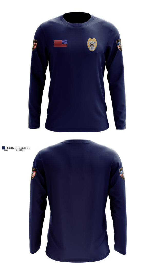 Long Sleeve Performance Shirt, Versailles Police Department, Police, Teamtime, Team time, sublimation, custom sports apparel, team uniforms, spirit wear, spiritwear, sports uniforms, custom shirts, team store, custom team store, fundraiser sports, apparel fundraiser