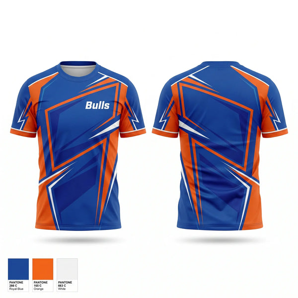 Soft Poly Tee Cotton Like Feel, Bulls, Baseball, Teamtime, Team time, sublimation, custom sports apparel, team uniforms, spirit wear, spiritwear, sports uniforms, custom shirts, team store, custom team store, fundraiser sports, apparel fundraiser