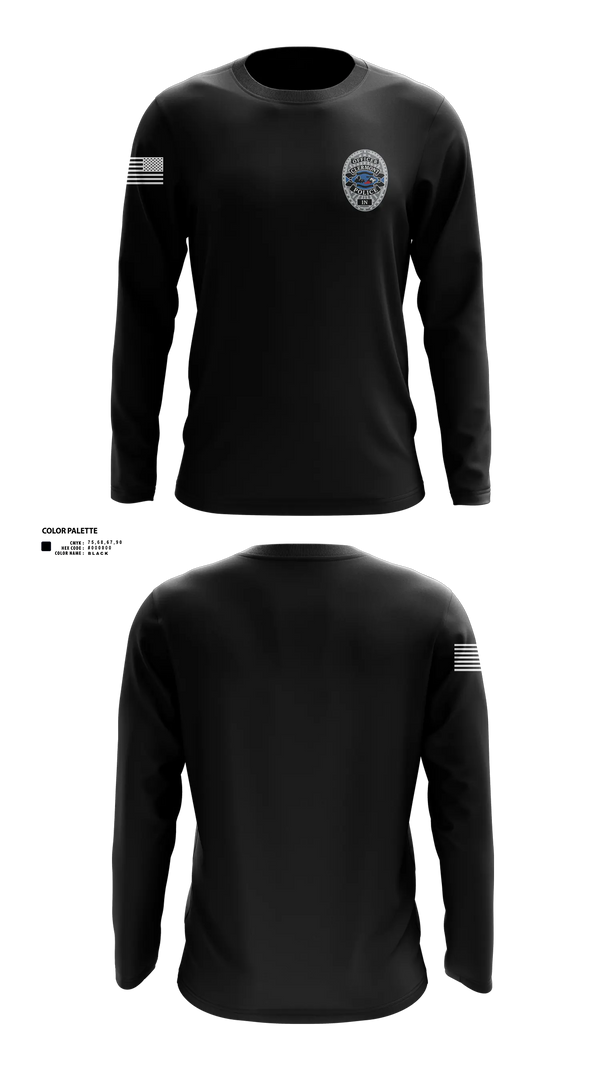 Long Sleeve Performance Shirt, Clermont PD, Police, Teamtime, Team time, sublimation, custom sports apparel, team uniforms, spirit wear, spiritwear, sports uniforms, custom shirts, team store, custom team store, fundraiser sports, apparel fundraiser