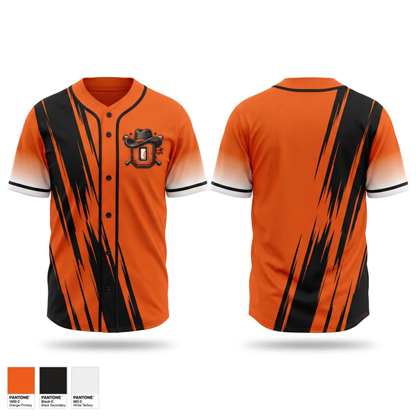 Full Button Baseball Jersey, Oxford Outlaws, Baseball, Teamtime, Team time, sublimation, custom sports apparel, team uniforms, spirit wear, spiritwear, sports uniforms, custom shirts, team store, custom team store, fundraiser sports, apparel fundraiser