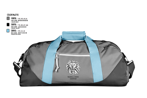 Duffle Bag, Warhill Cross Country, Cross Country, Teamtime, Team time, sublimation, custom sports apparel, team uniforms, spirit wear, spiritwear, sports uniforms, custom shirts, team store, custom team store, fundraiser sports, apparel fundraiser