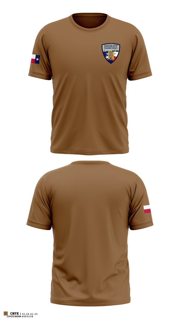 Short Sleeve Performance Shirt, Yoakum County Sheriff’s Office, Police, Teamtime, Team time, sublimation, custom sports apparel, team uniforms, spirit wear, spiritwear, sports uniforms, custom shirts, team store, custom team store, fundraiser sports, apparel fundraiser