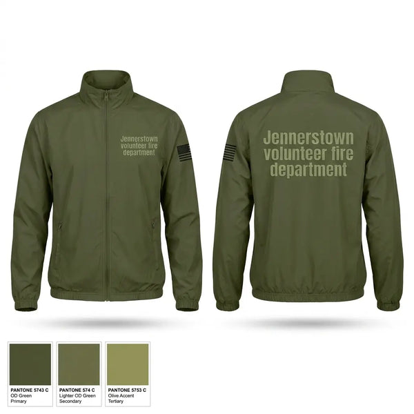 Windbreaker, Jennerstown volunteer fire department, Fire Department, Teamtime, Team time, sublimation, custom sports apparel, team uniforms, spirit wear, spiritwear, sports uniforms, custom shirts, team store, custom team store, fundraiser sports, apparel fundraiser