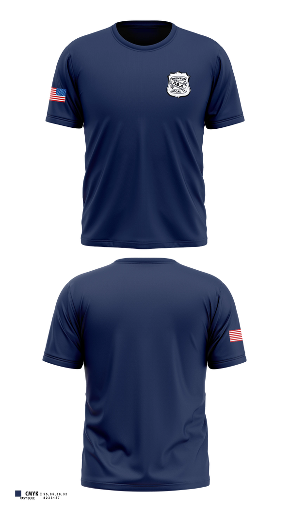 Short Sleeve Performance Shirt, Trenton Police Department, Police, Teamtime, Team time, sublimation, custom sports apparel, team uniforms, spirit wear, spiritwear, sports uniforms, custom shirts, team store, custom team store, fundraiser sports, apparel fundraiser