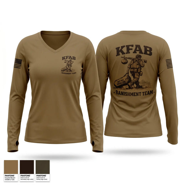 Womens Long Sleeve Vneck Shirt, 386th ESFS, Air Force, Teamtime, Team time, sublimation, custom sports apparel, team uniforms, spirit wear, spiritwear, sports uniforms, custom shirts, team store, custom team store, fundraiser sports, apparel fundraiser