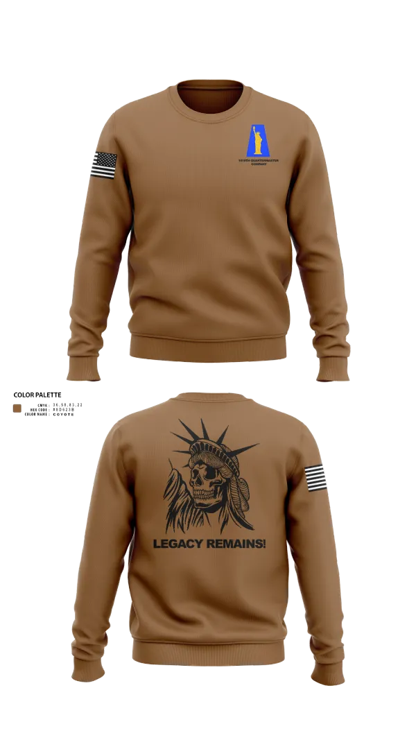 Crew Neck Sweatshirt, 1019th Quartermaster Company, , Teamtime, Team time, sublimation, custom sports apparel, team uniforms, spirit wear, spiritwear, sports uniforms, custom shirts, team store, custom team store, fundraiser sports, apparel fundraiser