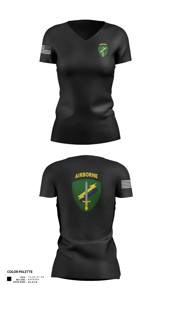 Womens Short Sleeve Vneck Shirt, Civil Affairs, , Teamtime, Team time, sublimation, custom sports apparel, team uniforms, spirit wear, spiritwear, sports uniforms, custom shirts, team store, custom team store, fundraiser sports, apparel fundraiser