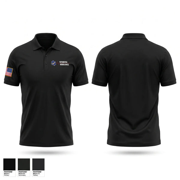 Short Sleeve Performance Polo, Spearfish, EMS/EMT, Teamtime, Team time, sublimation, custom sports apparel, team uniforms, spirit wear, spiritwear, sports uniforms, custom shirts, team store, custom team store, fundraiser sports, apparel fundraiser