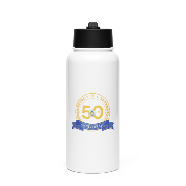 amory 81278460 Stainless Steel Water Bottle with a Straw Lid