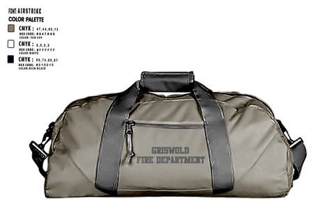 Duffle Bag, Griswold Fire Department, , Teamtime, Team time, sublimation, custom sports apparel, team uniforms, spirit wear, spiritwear, sports uniforms, custom shirts, team store, custom team store, fundraiser sports, apparel fundraiser