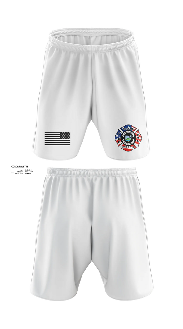 Athletic Shorts With Pockets, Company 52, Fire Department, Teamtime, Team time, sublimation, custom sports apparel, team uniforms, spirit wear, spiritwear, sports uniforms, custom shirts, team store, custom team store, fundraiser sports, apparel fundraiser