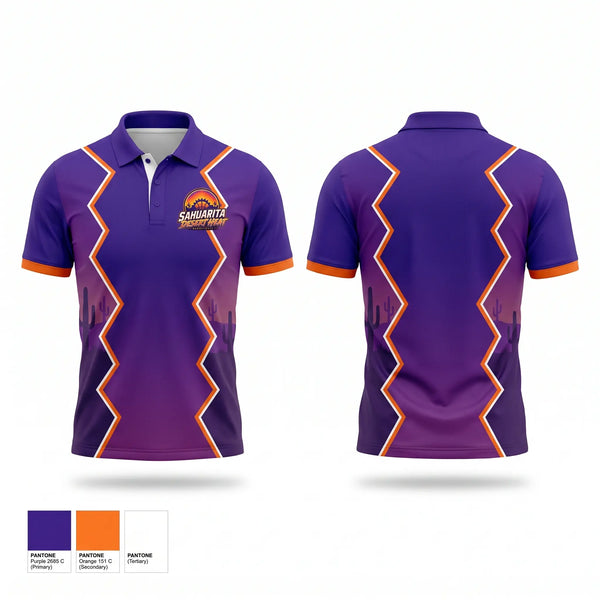 Short Sleeve Performance Polo, Sahuarita Desert Heat, Men's Basketball, Teamtime, Team time, sublimation, custom sports apparel, team uniforms, spirit wear, spiritwear, sports uniforms, custom shirts, team store, custom team store, fundraiser sports, apparel fundraiser