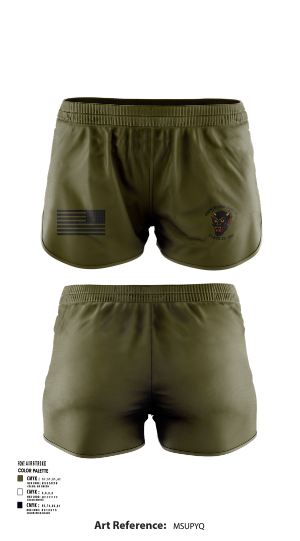Ranger Panties, 208th RTI MED TRNG CO Class 25-002, , Teamtime, Team time, sublimation, custom sports apparel, team uniforms, spirit wear, spiritwear, sports uniforms, custom shirts, team store, custom team store, fundraiser sports, apparel fundraiser