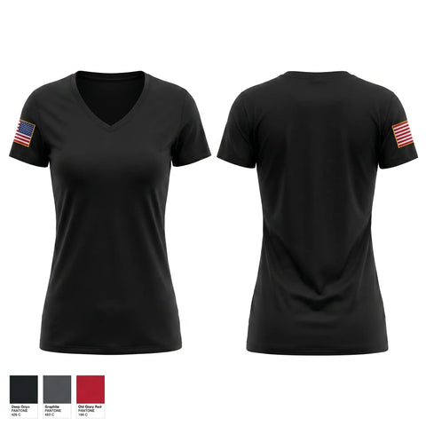 Womens Short Sleeve Vneck Shirt, Adairsville Police Department, Police, Teamtime, Team time, sublimation, custom sports apparel, team uniforms, spirit wear, spiritwear, sports uniforms, custom shirts, team store, custom team store, fundraiser sports, apparel fundraiser