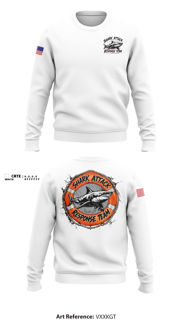 Crew Neck Sweatshirt, Shark Attack Response Team, , Teamtime, Team time, sublimation, custom sports apparel, team uniforms, spirit wear, spiritwear, sports uniforms, custom shirts, team store, custom team store, fundraiser sports, apparel fundraiser