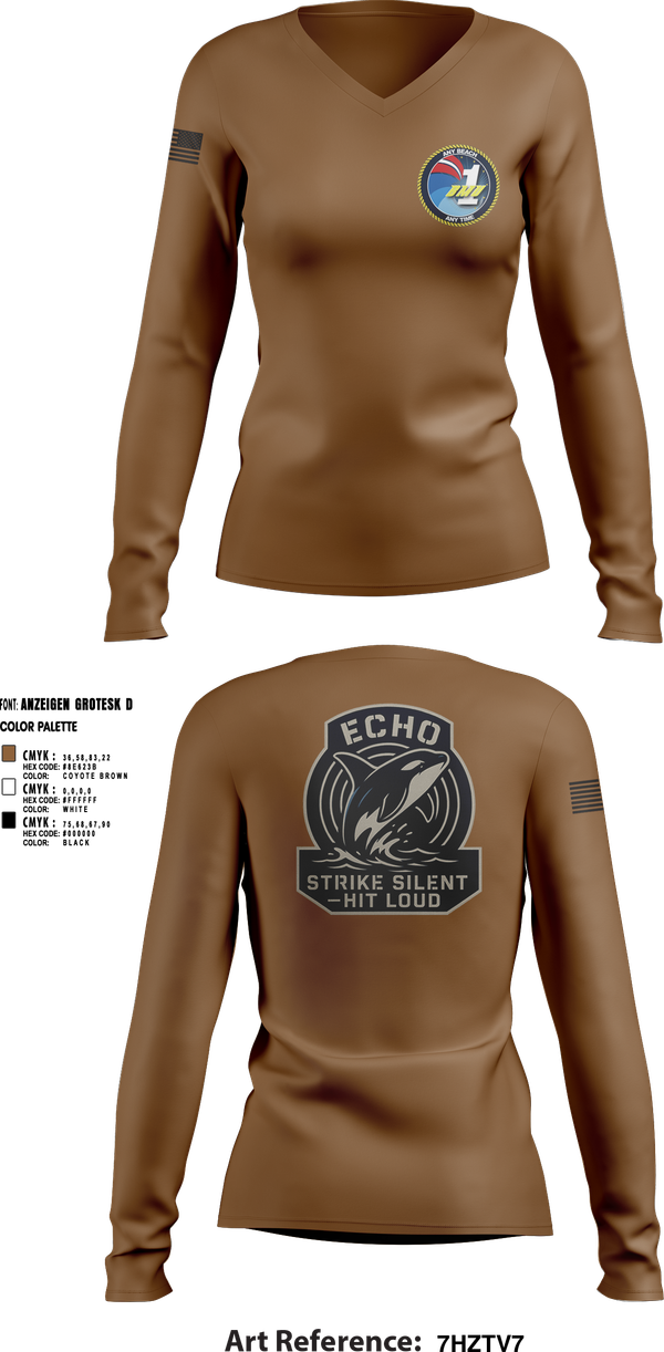 Womens Long Sleeve Vneck Shirt, BMU1, , Teamtime, Team time, sublimation, custom sports apparel, team uniforms, spirit wear, spiritwear, sports uniforms, custom shirts, team store, custom team store, fundraiser sports, apparel fundraiser